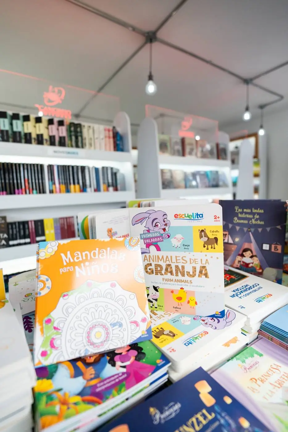 Mesa de libros infantiles
